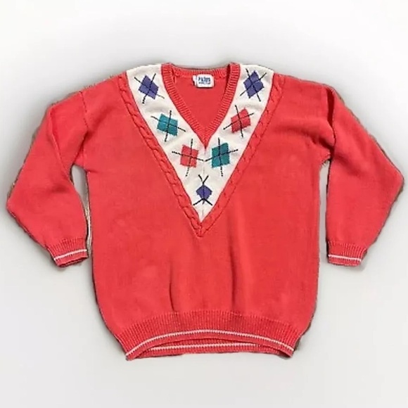 Vintage Collegiate Varsity Sweater Paris Sport Club Women's Size Medium Tennis - Picture 1 of 9